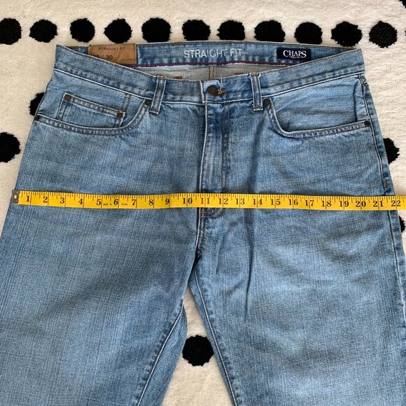 Chaps Denim Y2K Straight Fit Light Wash Casual Jeans - Picture 9 of 13
